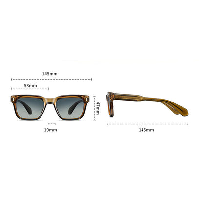 Ochelari De Soare Barbati Techsuit 31246, Polarizati, Protectie UV, Maro Bleu