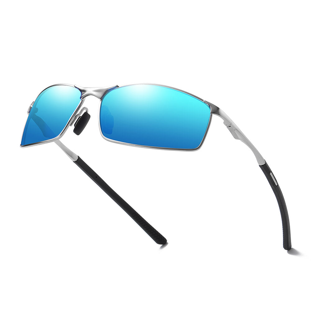 Ochelari De Soare Barbati Techsuit 559, Polarizati, Protectie UV, Argintii Albastri