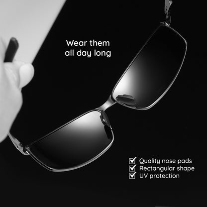 Ochelari De Soare Barbati Techsuit 559, Polarizati, Protectie UV, Argintii Albastri