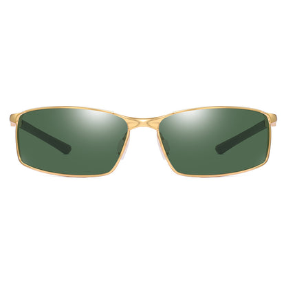 Ochelari De Soare Barbati Techsuit 559, Polarizati, Protectie UV, Aurii Verzi