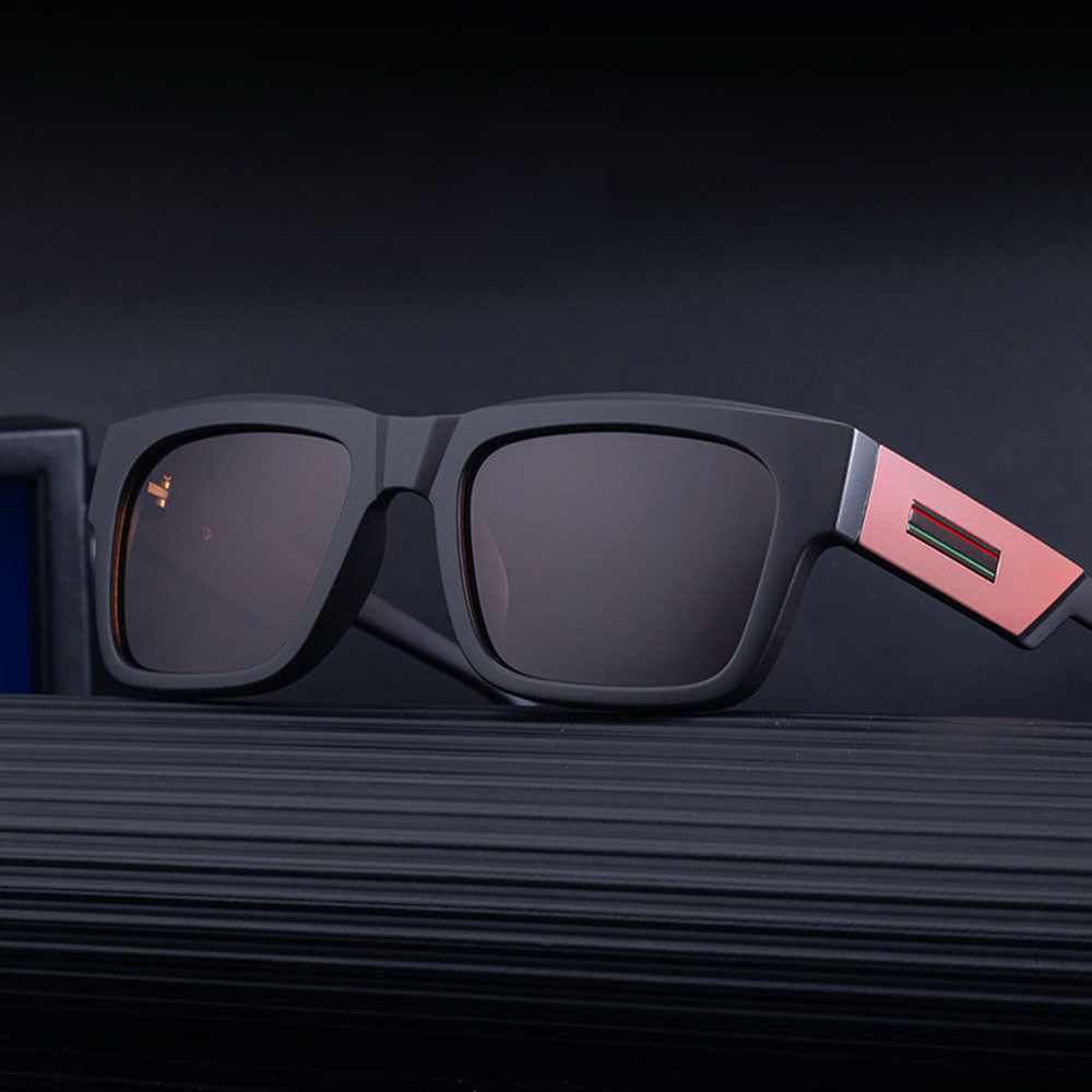 Ochelari De Soare Barbati Techsuit 8491, Polarizati, Protectie UV, Negri Mat Gri