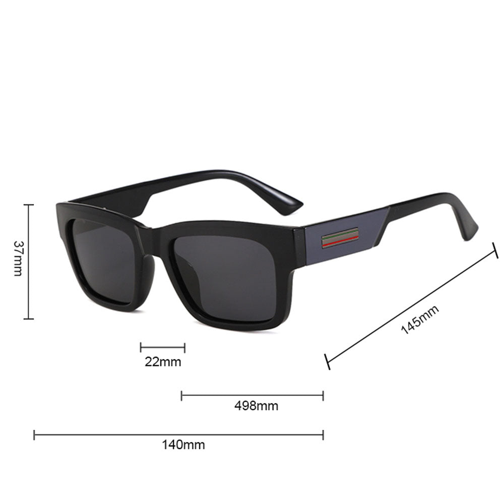 Ochelari De Soare Barbati Techsuit 8491, Polarizati, Protectie UV, Negri Mat Rosii