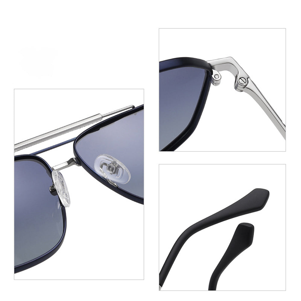 Ochelari De Soare Barbati Techsuit 8538, Polarizati, Protectie UV, Roz Aurii Mov