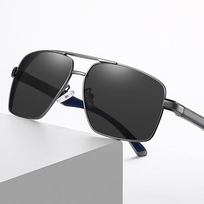 Ochelari De Soare Barbati Techsuit LM001, Polarizati, Protectie UV, Gri Gradient
