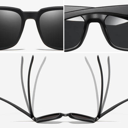 Ochelari De Soare Barbati Techsuit TR90 (MM101), Polarizati, Protectie UV, Maro