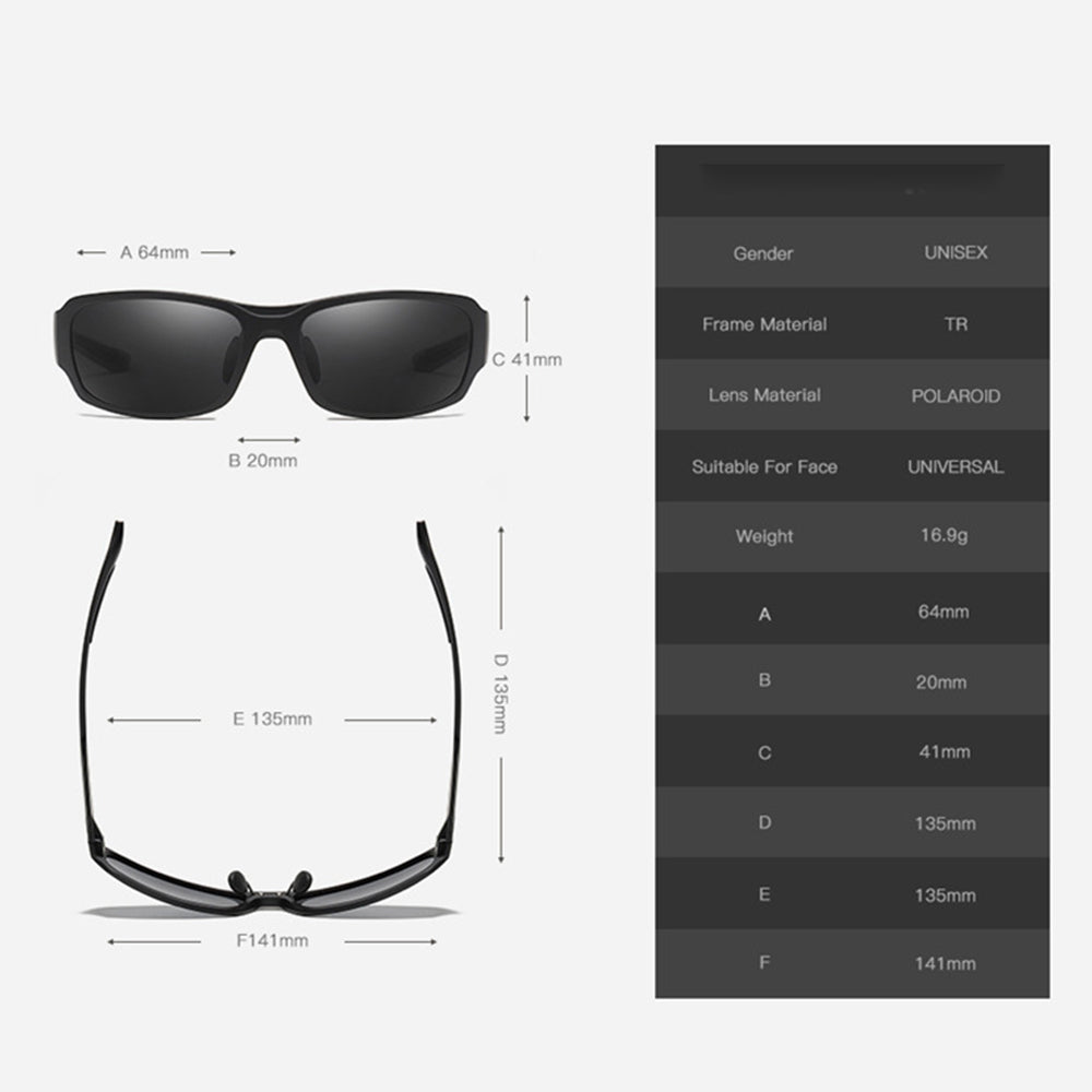 Ochelari De Soare Barbati Techsuit MM108, Polarizati, Protectie UV, Maro