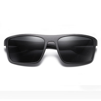 Ochelari De Soare Barbati Techsuit TR90 (MM101), Polarizati, Protectie UV, Negri Mat Gri