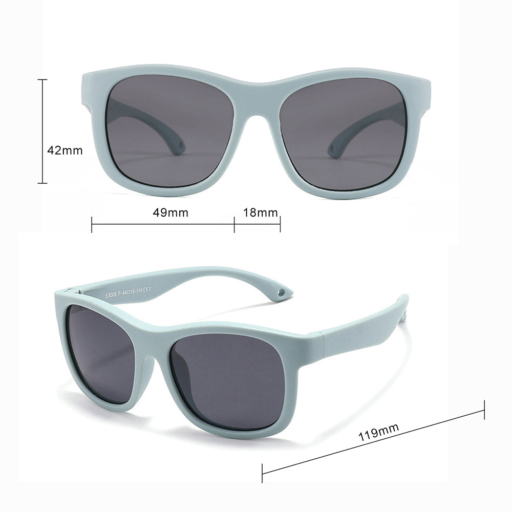 Ochelari De Soare Bebelusi Techsuit 8306-C14, Polarizati, Negri Rosii