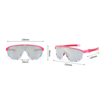 Ochelari De Soare Copii Techsuit 2025, Polarizati, Protectie UV, Roz