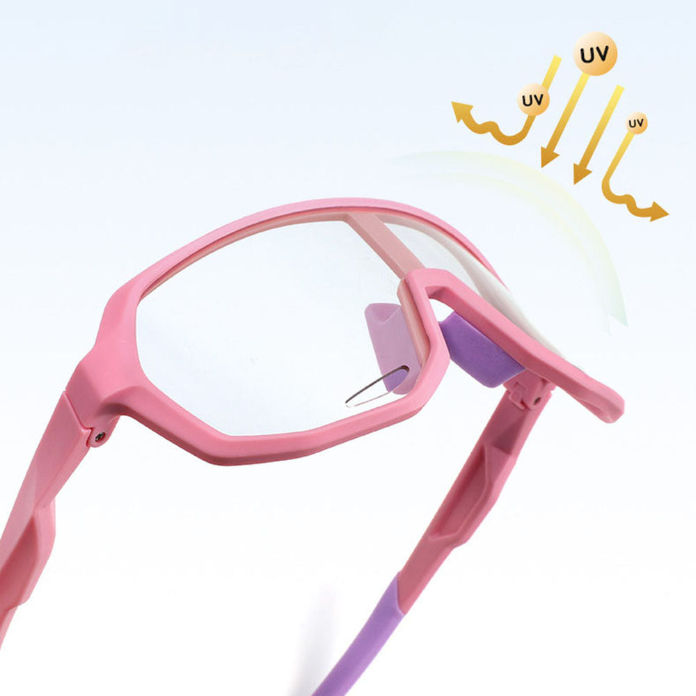 Ochelari De Soare Copii Techsuit 22312, Polarizati, Protectie UV, Negri Rosii