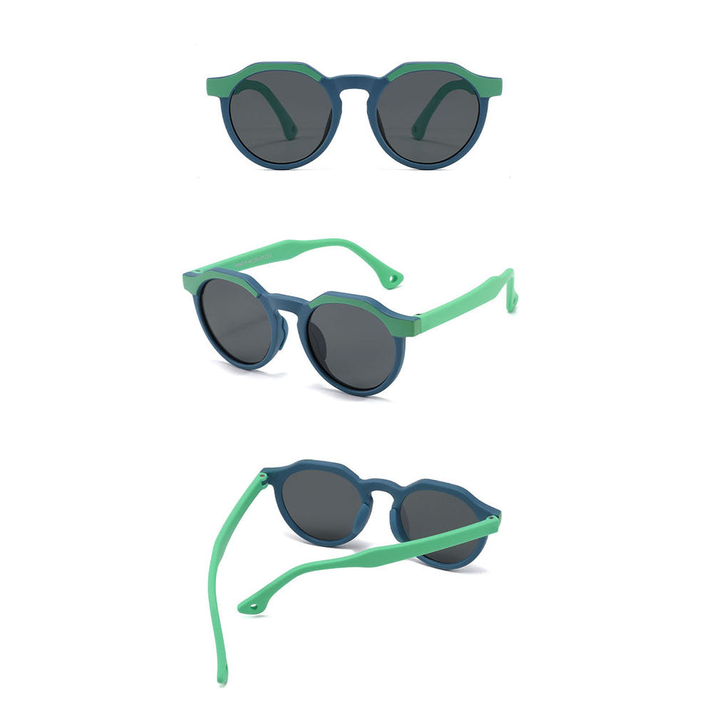 Ochelari De Soare Copii Techsuit 601, Polarizati, Protectie UV, Portocalii Gri
