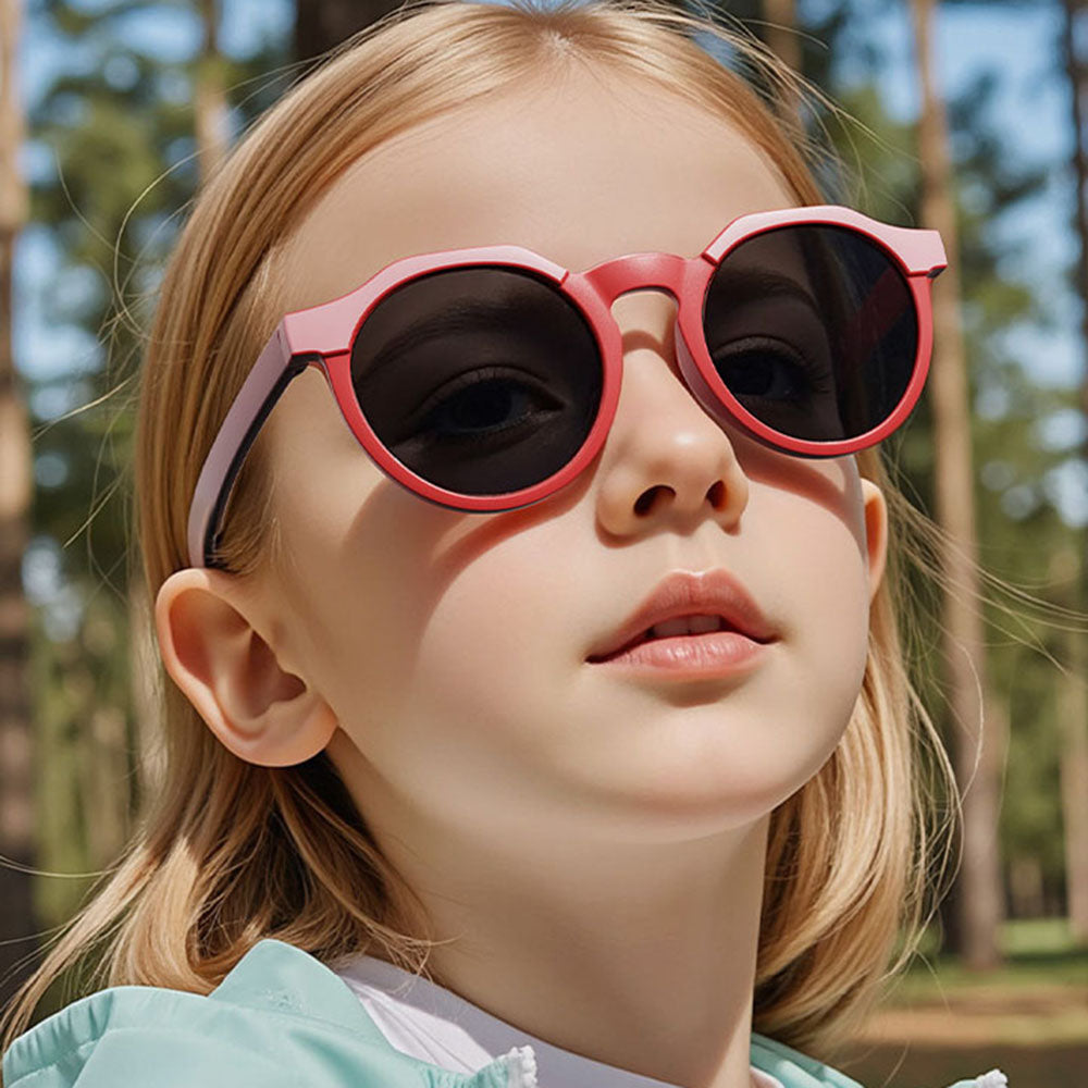 Ochelari De Soare Copii Techsuit 601, Polarizati, Protectie UV, Roz Rosii