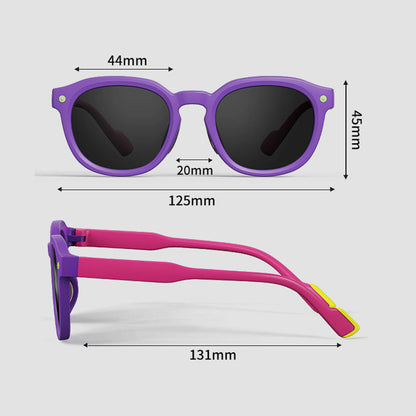 Ochelari De Soare Copii Techsuit 616, Polarizati, Protectie UV, Albastrii Galbeni
