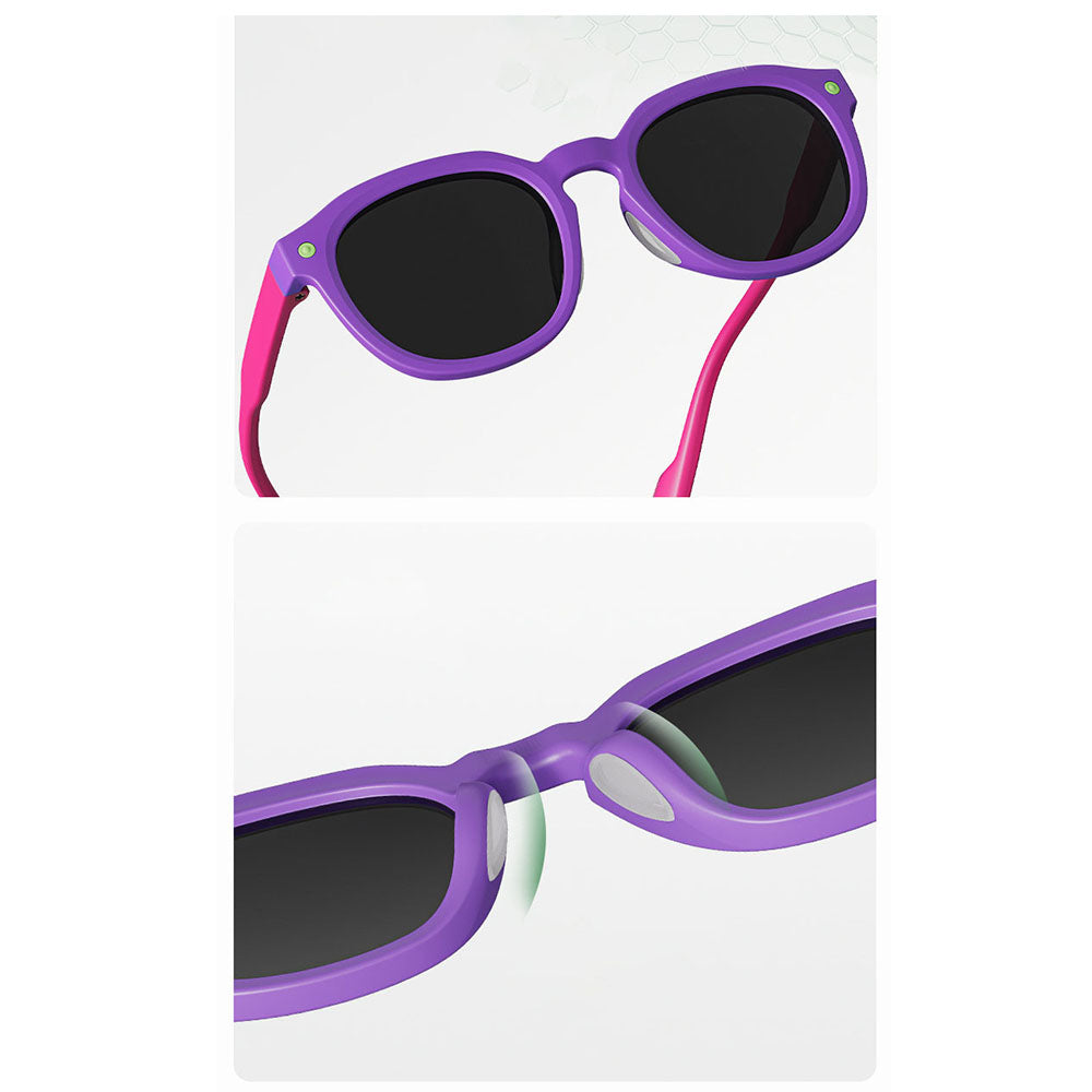 Ochelari De Soare Copii Techsuit 616, Polarizati, Protectie UV, Mov Roz