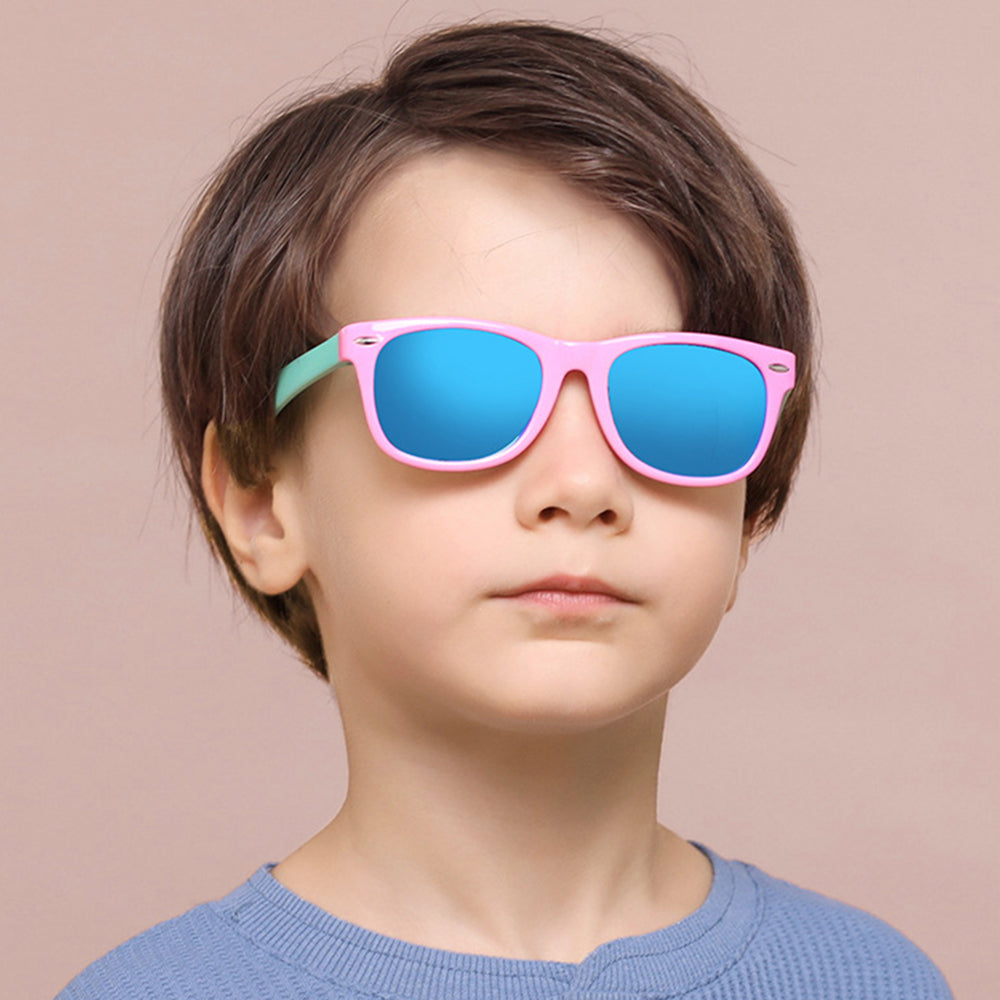 Ochelari De Soare Copii Techsuit D802, Polarizati, Protectie UV, Bleumarin Galbeni