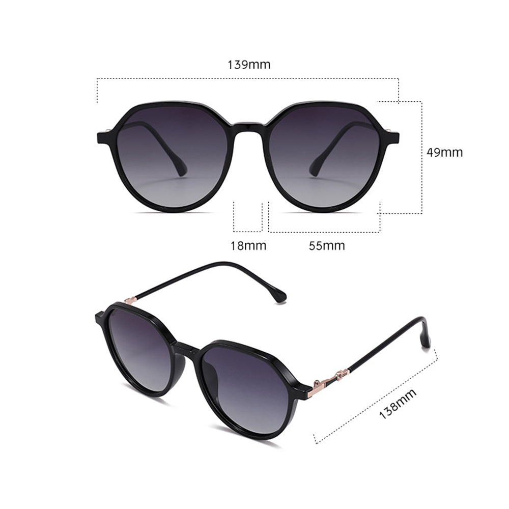 Ochelari De Soare Dama Techsuit 2203, Polarizati, Protectie UV, Negri Gri