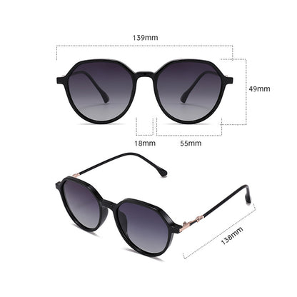 Ochelari De Soare Dama Techsuit 2203, Polarizati, Protectie UV, Negri Gri