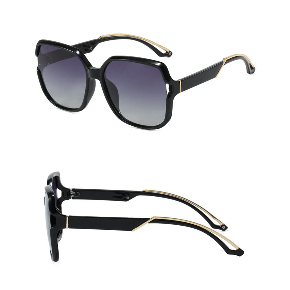 Ochelari De Soare Dama Techsuit 5228, Polarizati, Negri Aurii
