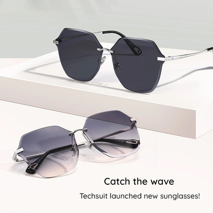 Ochelari De Soare Dama Techsuit 8195, Argintii Gri