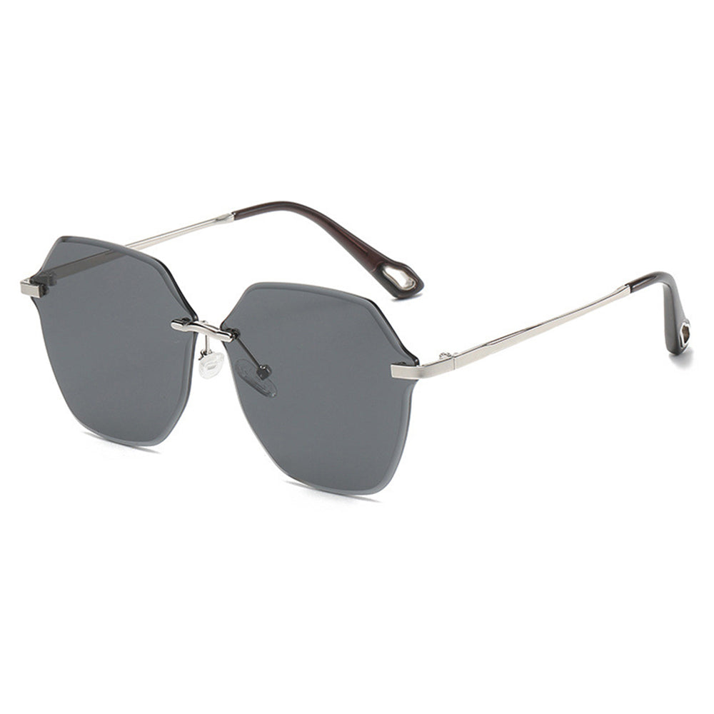 Ochelari De Soare Dama Techsuit 8195, Negri Argintii