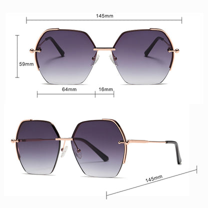 Ochelari De Soare Dama Techsuit 8561, Roz Aurii Verzi