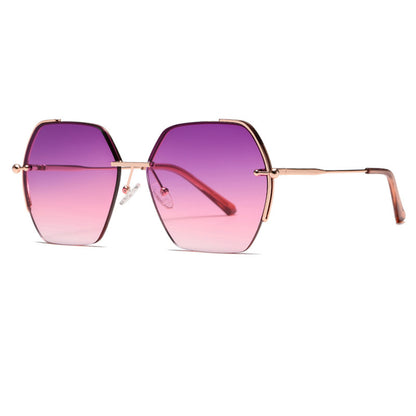 Ochelari De Soare Dama Techsuit 8561, Roz Aurii Mov Rosu