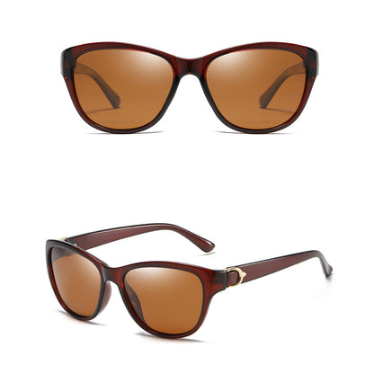 Ochelari De Soare Dama Techsuit A572, Polarizati, Protectie UV, Maro
