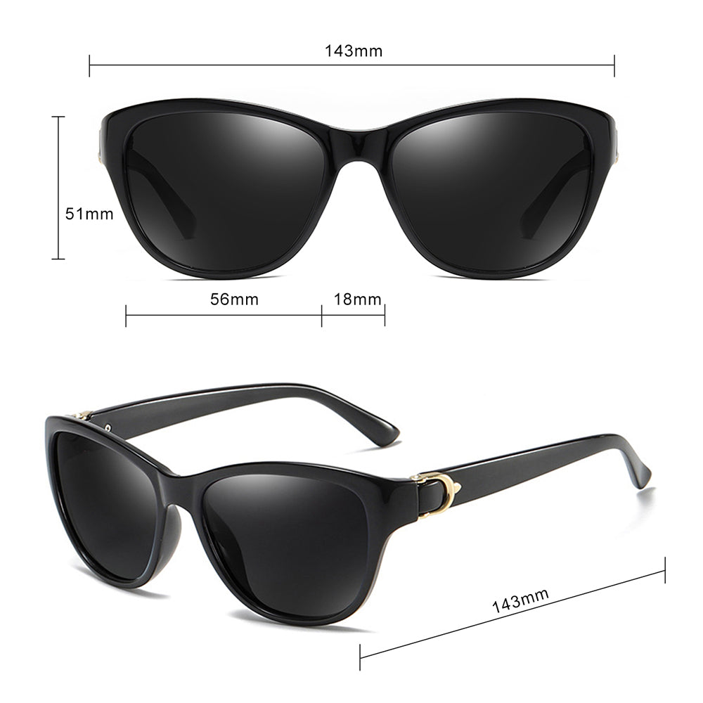 Ochelari De Soare Dama Techsuit A572, Polarizati, Protectie UV, Maro Albi