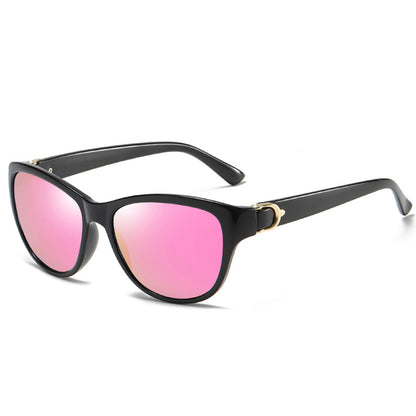 Ochelari De Soare Dama Techsuit A572, Polarizati, Protectie UV, Negri Roz
