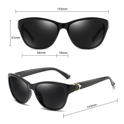 Ochelari De Soare Dama Techsuit A572, Polarizati, Protectie UV, Negri Roz