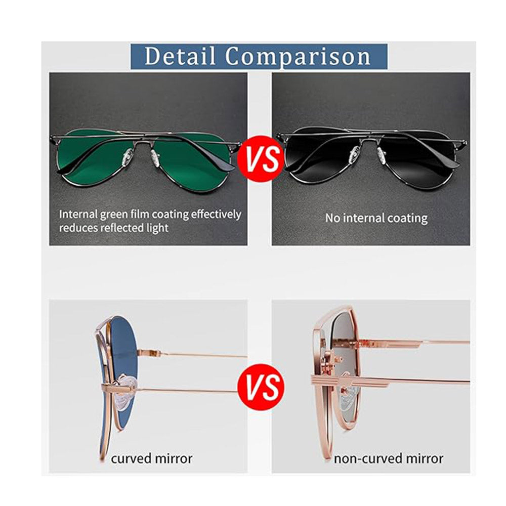 Ochelari De Soare Unisex Techsuit 3025, Protectie UV, Aurii Maro