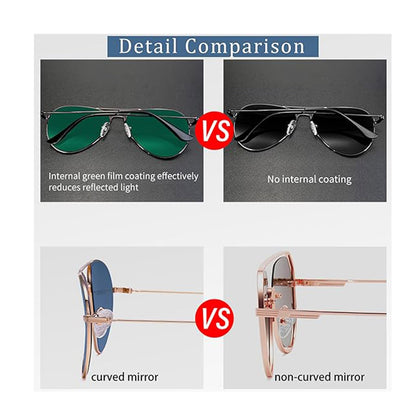 Ochelari De Soare Unisex Techsuit 3025, Protectie UV, Aurii Maro