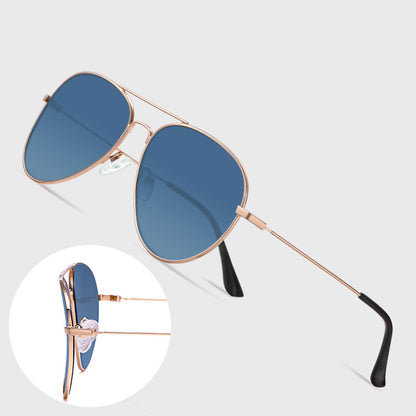 Ochelari De Soare Unisex Techsuit 3025, Protectie UV, Aurii Maro