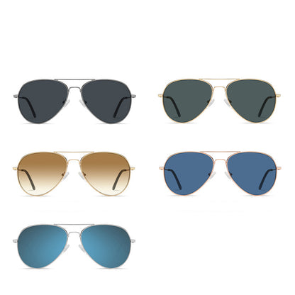 Ochelari De Soare Unisex Techsuit 3025, Protectie UV, Aurii Verzi