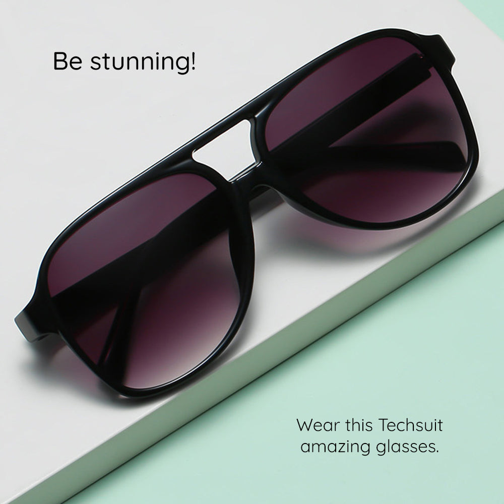 Ochelari De Soare Unisex Techsuit 98061, Protectie UV, Negri Gri