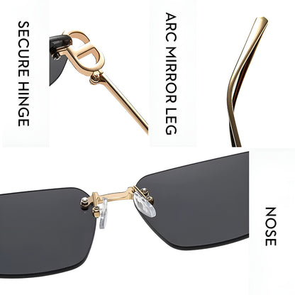 Ochelari De Soare Unisex Techsuit S098, Aurii Negri