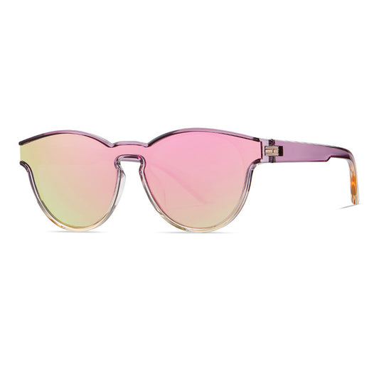 Ochelari De Soare Unisex Techsuit TR7545, Polarizati, Protectie UV, Mov Galbeni Roz