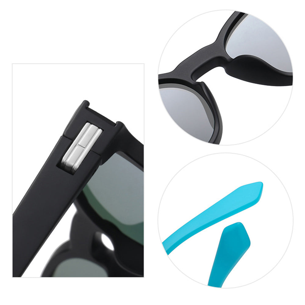 Ochelari De Soare Unisex Techsuit TR7545, Polarizati, Protectie UV, Negri Albastri Verzi