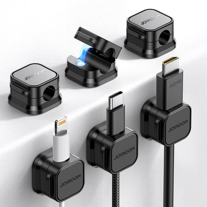 Organizator Cabluri Joyroom JR-ZS368, Set 6 Bucati, Negru