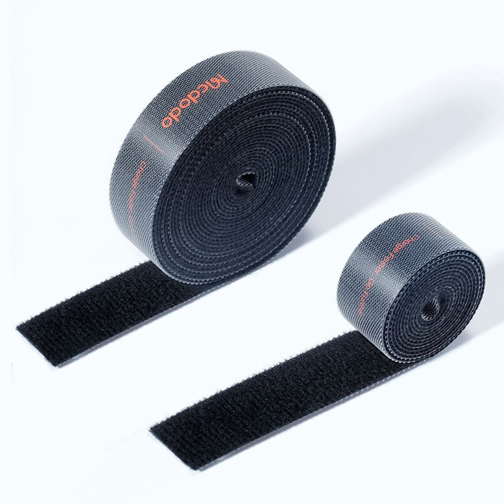 Organizator Cabluri McDodo VS-0961 Belt, Velcro, 3m, Negru