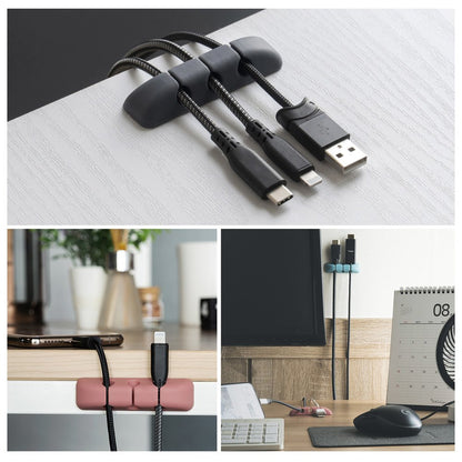 Organizator Cabluri Ringke, Set 4 bucati, Diverse Culori