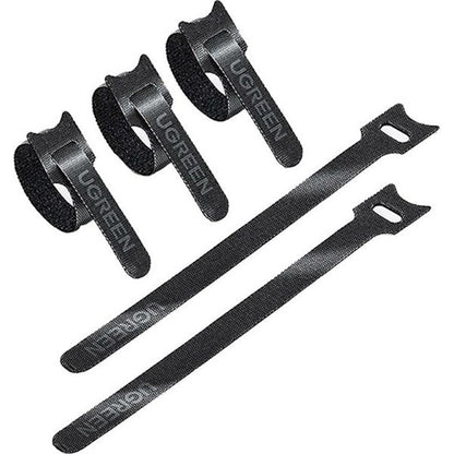 Organizator Cabluri UGREEN LP401, Velcro, Set 3 Bucati, Negru