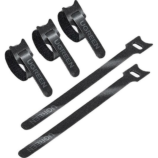 Organizator Cabluri UGREEN LP401, Velcro, Set 3 Bucati, Negru