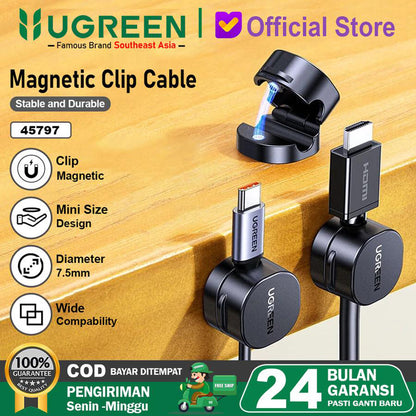 Organizator Cabluri UGREEN LP886, Set 3 Bucati, Negru