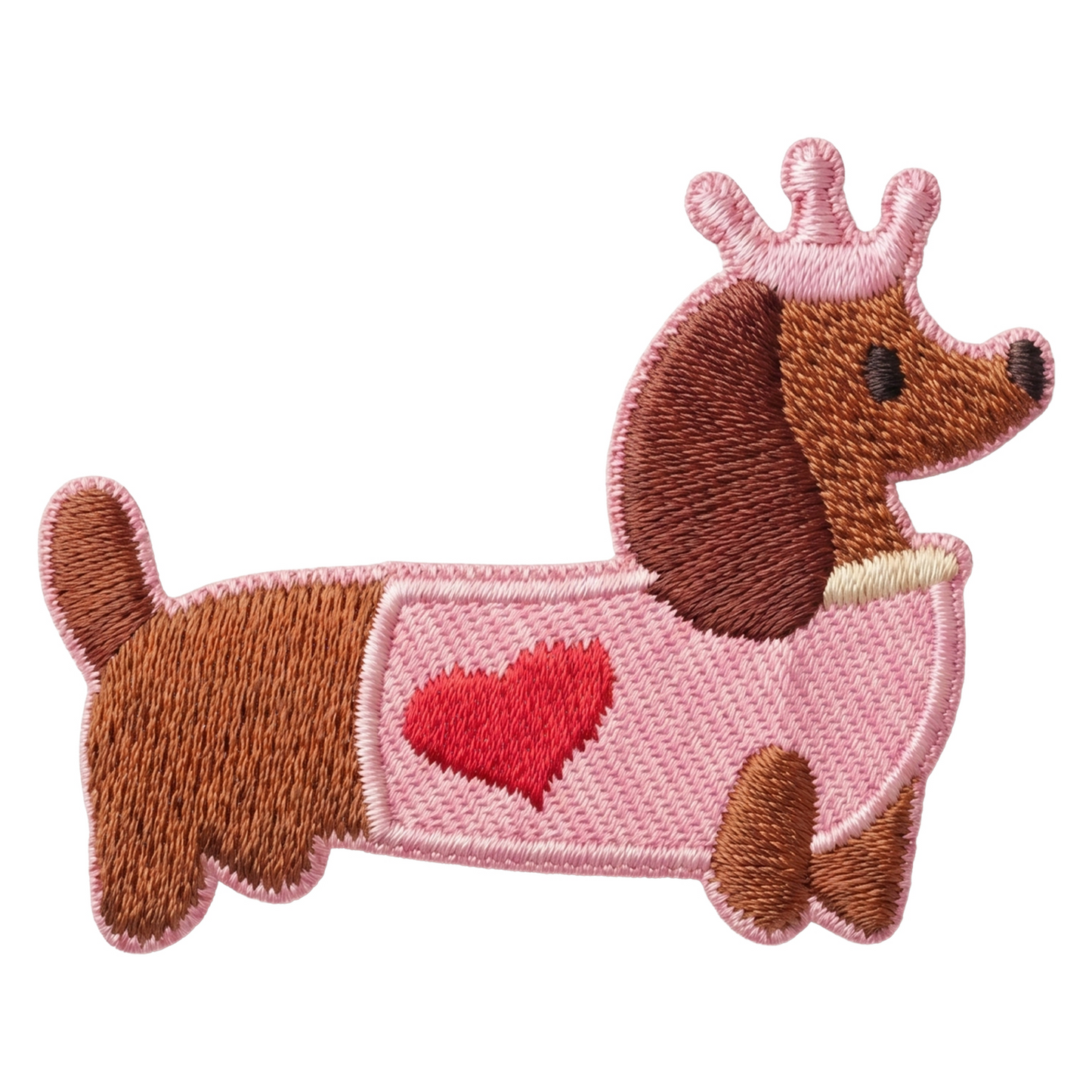 Patch / Petic Textil OEM Dachshund, Set 3 bucati, Multicolor