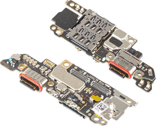 Placa cu Conector Incarcare - Microfon - Modul Cititor SIM Honor Magic6 Pro, Service Pack 0235AJJM