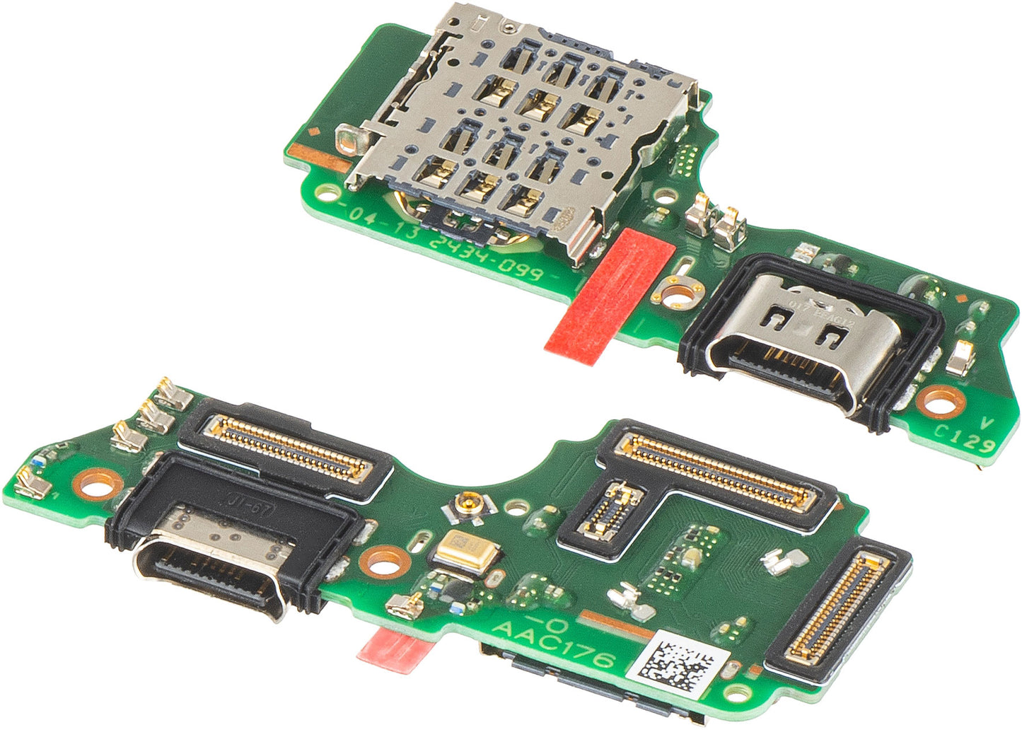 Placa cu Conector Incarcare - Microfon - Modul Cititor SIM Oppo Reno12 F, Service Pack 621024000105