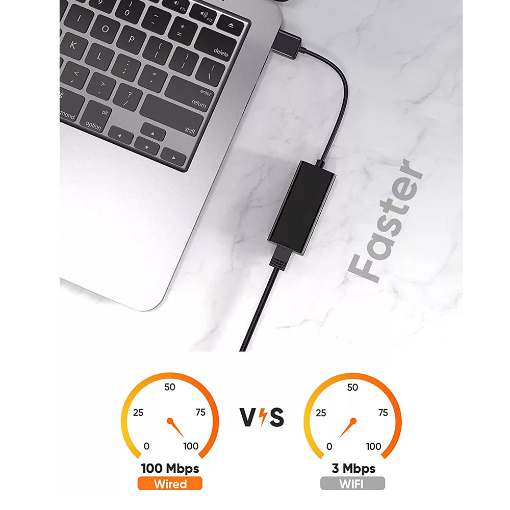 Placa Retea Techsuit AC19, RJ45, USB, Neagra