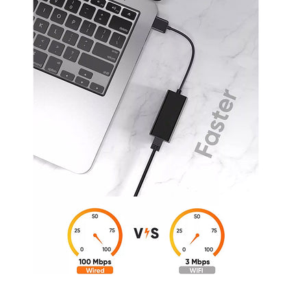 Placa Retea Techsuit AC19, RJ45, USB, Neagra