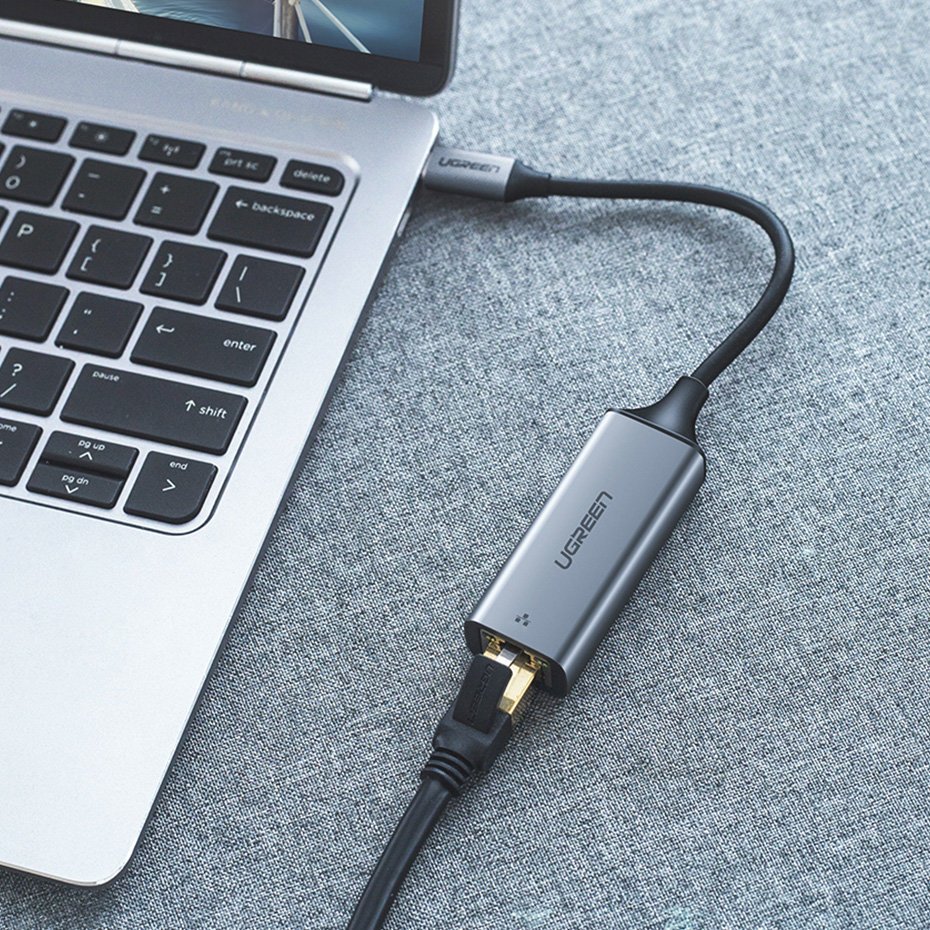 Placa Retea UGREEN CM199, RJ45, USB-C, Gri